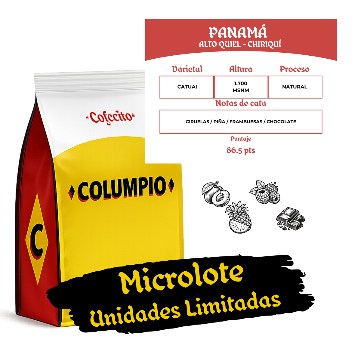 PANAMÁ – CATUAI NATURAL – ALTO QUIEL – CHIRIQUÍ
